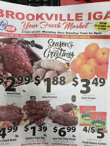 Grocery Store «IGA», reviews and photos, 11153 US-52, Brookville, IN 47012, USA