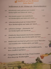 Restaurant Landgasthof Goldenes Lamm Plankenfels à Plankenfels - menu / carte