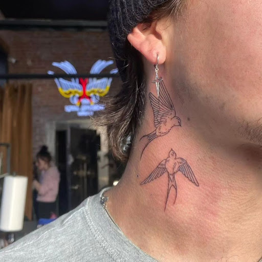 Explore mechanical tattoo sleeve ideas, creative tattoo ideas in Belgrade, available at The Loyal Sparrow Tattoo and Piercing
