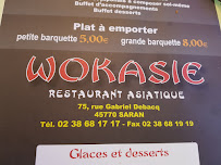 Wokasie à Saran menu