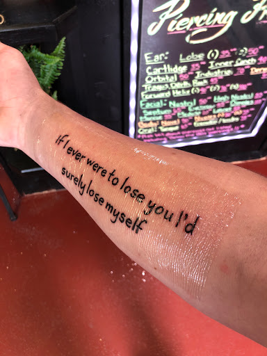 Explore rammstein tattoo ideas, creative tattoo ideas in Slippery Rock, available at Dinky Dachshund Tattoo Parlor