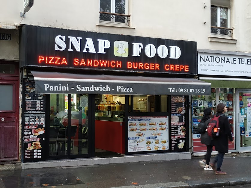 Snap Food Pizza Sandwich Burger 75013 Paris