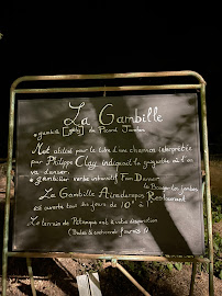 La Gambille à Villeneuve-lès-Béziers menu