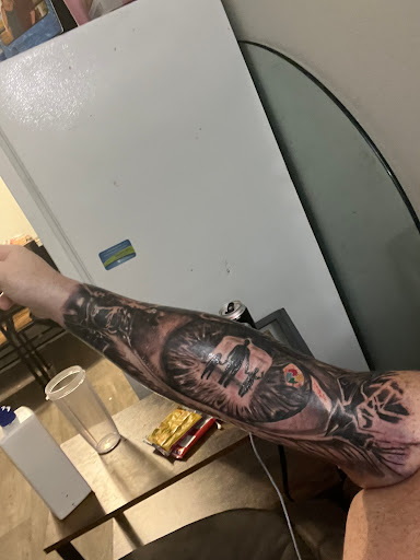 Explore small fishing tattoo ideas, creative tattoo ideas in Goose Creek, available at Red Kirin Tattoo