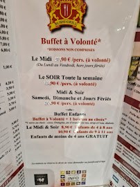Menu du Restaurant Sushi Grill Buffet à volonté à Sisteron