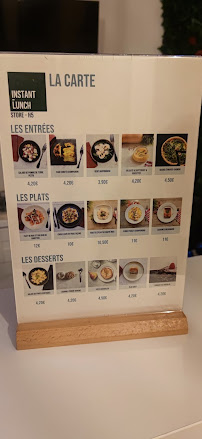 Menu / carte de Instant-Lunch à Arcueil
