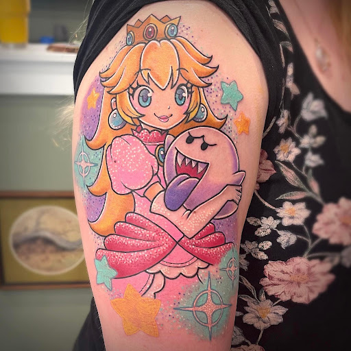 Explore stitching tattoo ideas, creative tattoo ideas in Charles Town, available at Blue Heron Tattoo