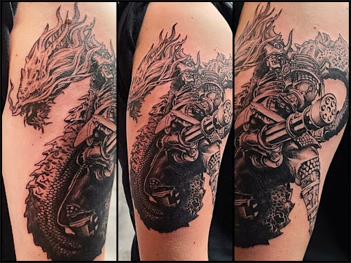 Explore footprint tattoo ideas, creative tattoo ideas in Westland, available at Premier Tattoo Company Westland