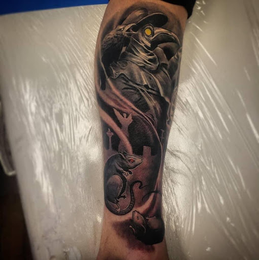 Explore salem tattoo ideas, creative tattoo ideas in Charles Town, available at Blue Heron Tattoo