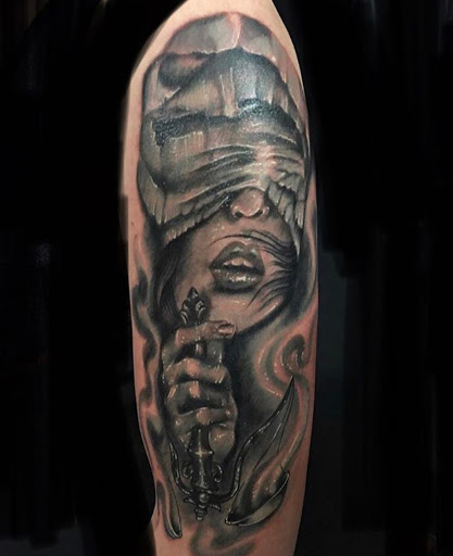 Explore side tattoo ideas for men, creative tattoo ideas in Twin Falls, available at Black Rose Tattoo