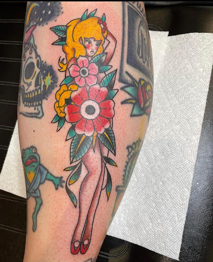 Explore black sleeve tattoo ideas, creative tattoo ideas in Charlottesville, available at Have Heart Tattoo