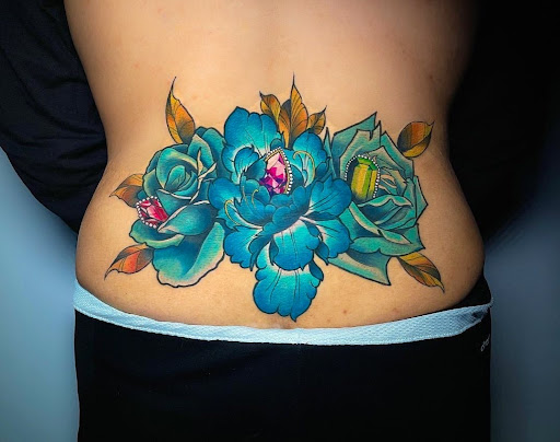 Explore 4 person tattoo ideas, creative tattoo ideas in Corona, available at Crop Circles Tattoo Studio