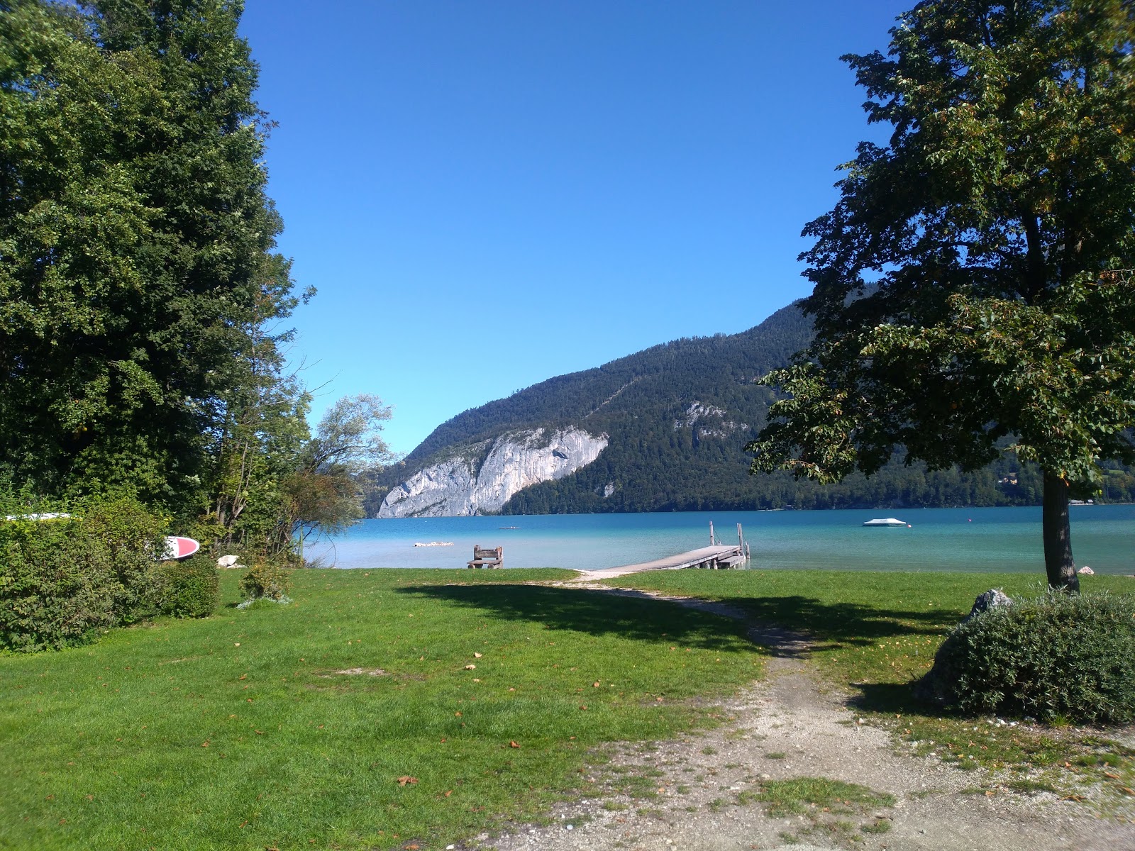 Photo of Schwand Strand with straight shore