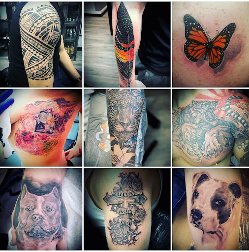 Explore thigh tattoo idea, creative tattoo ideas in Hollywood, available at Major Ink Studios