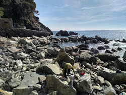 Photo de Pozzetto Spiaggia entouré de montagnes