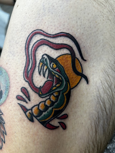 Explore broncos tattoo ideas, creative tattoo ideas in El Paso, available at American Tattoo Society of Ft Bliss