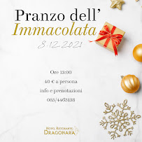 Carte du Ristorante Dragonara à Sambuceto