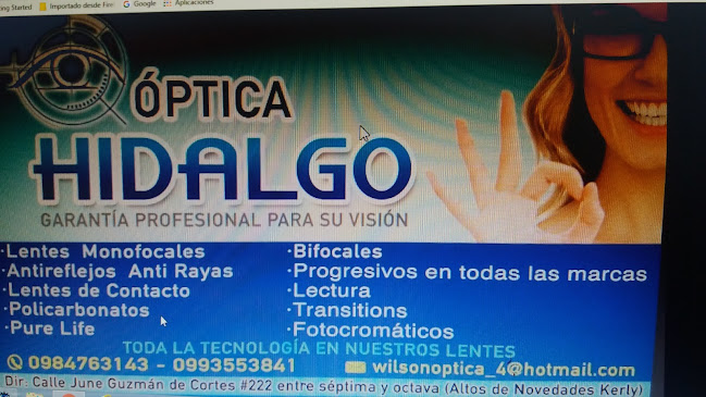 Opiniones de HidalMedic - Centro de Especialidades Hidalgo en Quevedo - Óptica