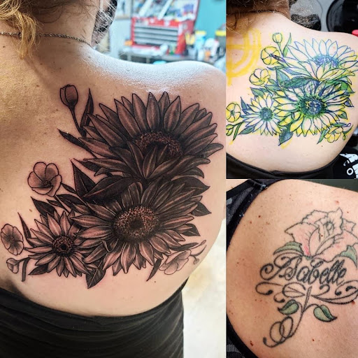 Find small sun tattoo ideas for your next unique tattoo in Kenosha at Kenosha Tattoo Company
