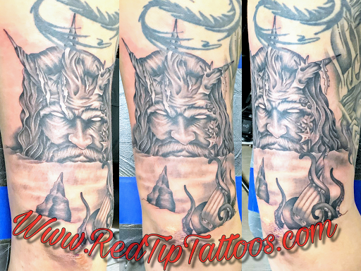 Explore half sleeve tattoo ideas female, creative tattoo ideas in Springfield, available at Red Tip Tattoos