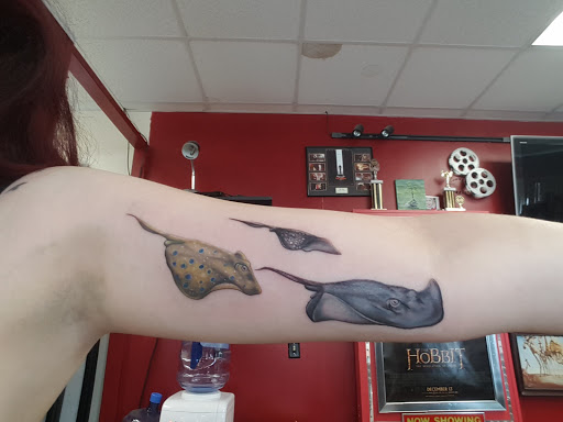 Explore snorlax tattoo ideas, creative tattoo ideas in Johnson City, available at Defiant Designs