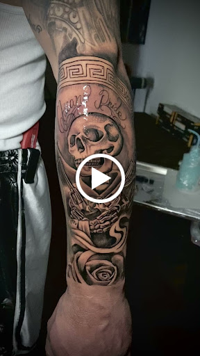 Explore trash polka tattoo ideas, creative tattoo ideas in San Jose, available at Underground Creation