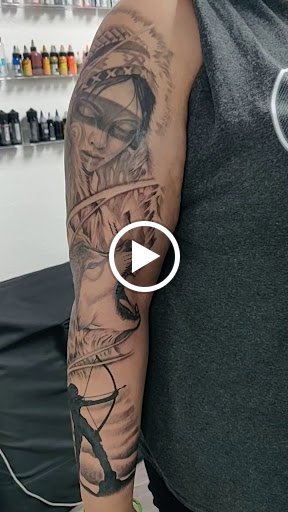 Explore leg tattoos ideas, creative tattoo ideas in Kissimmee, available at Precision Ink Tattoo Company