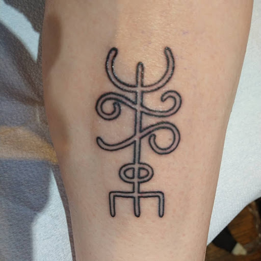 Explore ghost cat tattoo ideas, creative tattoo ideas in Baldwinsville, available at Tymeless Tattoo