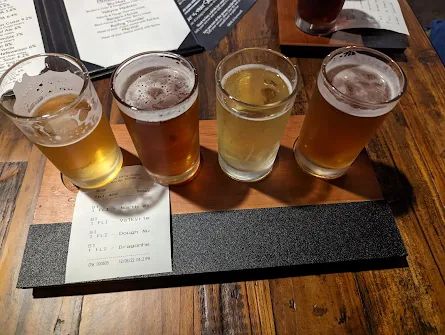 Craft beer at a brewery in Locust North Carolina