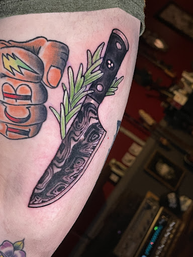 Explore black tattoo cover up ideas, creative tattoo ideas in Scranton, available at Tried N True Tattoo
