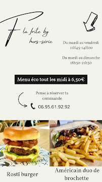 Restaurant Frite by le hors-série à Orchies (la carte)