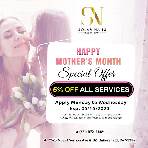 Solar Nails & Spa Nail Salon at 2625 Mount Vernon Ave 102