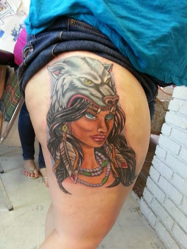 Explore auto mechanic tattoo ideas, creative tattoo ideas in Houston, available at The Electric Chair Tattoo & Piercing