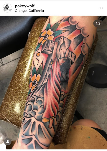 Explore sister tattoo ideas for 4, creative tattoo ideas in Orange, available at Black Palm Tattoo