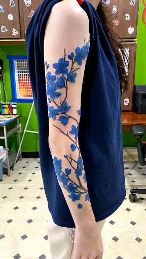 Explore christian sleeve tattoo ideas, creative tattoo ideas in Evansville, available at Ink Therapy 101