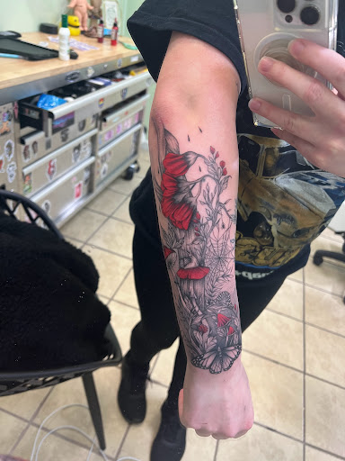 Explore anime hand tattoo ideas, creative tattoo ideas in Ocean View, available at Inked in Eden
