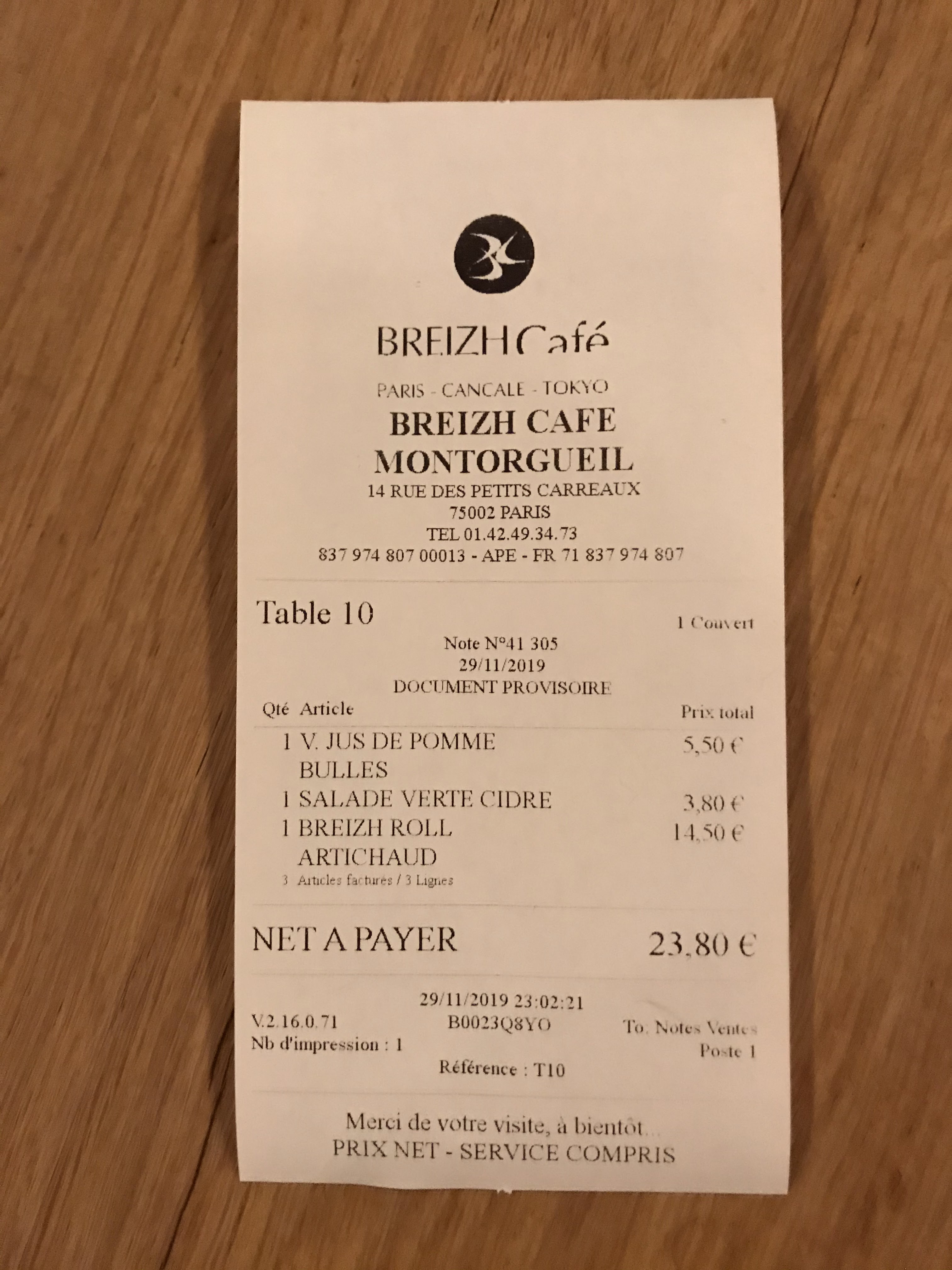 Photo n° 4 de l'avis de Amar.u fait le 29/11/2019 à 22:04
