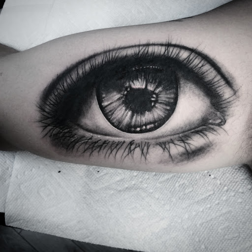 Explore black veil brides tattoo ideas, creative tattoo ideas in Lees Summit, available at Light Sleeper