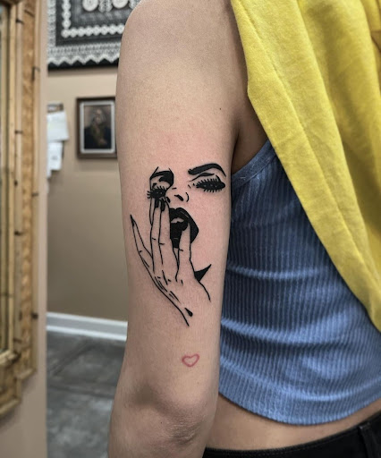 Explore skull tattoo ideas for women, creative tattoo ideas in Abington, available at Ink Boss Tattoo & Piercing Studio