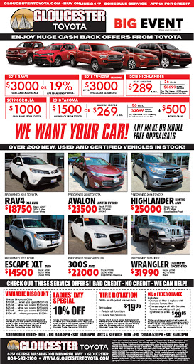 Toyota Dealer «Gloucester Toyota», reviews and photos, 6357 George Washington Memorial Hwy, Gloucester Courthouse, VA 23061, USA