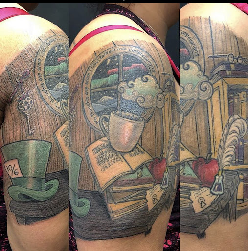 Explore bull skull tattoo ideas, creative tattoo ideas in Ventura, available at White Lotus Body Arts Studio