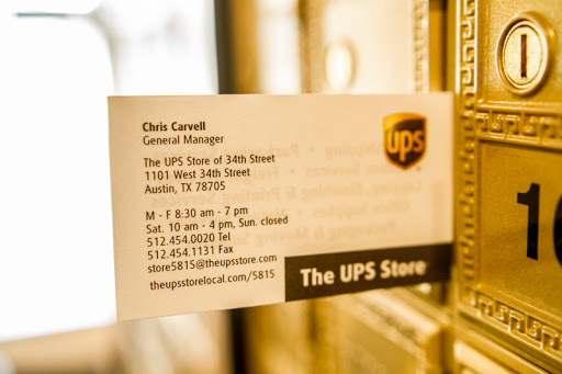 Shipping and Mailing Service «The UPS Store of 34th Street», reviews and photos, 1101 W 34th St, Austin, TX 78705, USA