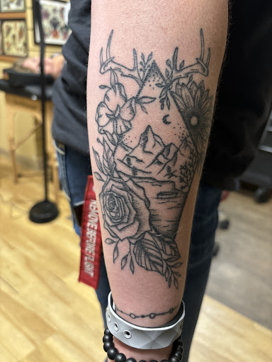 Explore native tattoo sleeve ideas, creative tattoo ideas in South Boston, available at Seaport Tattoo Company
