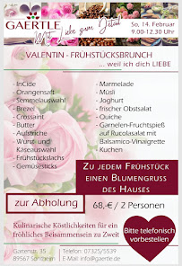 Menu du Gaertle à Sontheim