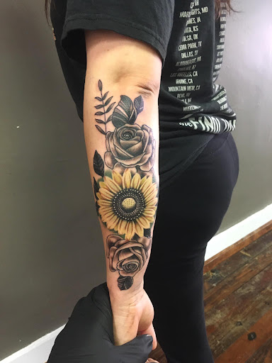 Explore nature tattoo ideas for men, creative tattoo ideas in Peru, available at Fade To Black Tattoo Studio