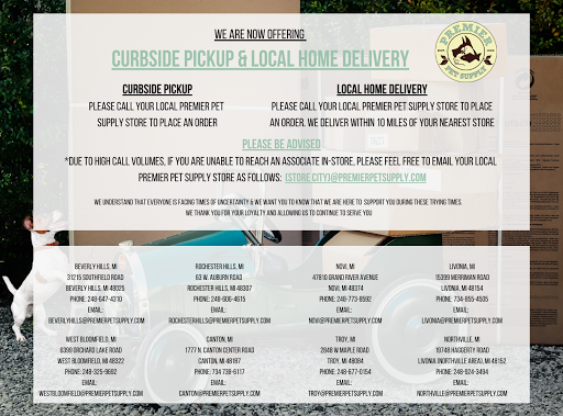 Pet Supply Store «Premier Pet Supply», reviews and photos, 63 W Auburn Rd, Rochester Hills, MI 48307, USA