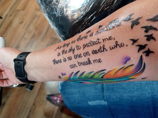 Explore bite mark tattoo ideas, creative tattoo ideas in Lexington, available at Bleed Blue Ink