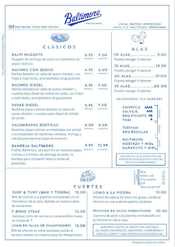 Opiniones de Baltimore Food and Drinks en Riobamba - Restaurante