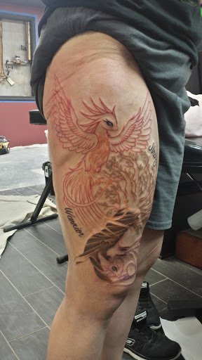 Explore k tattoo ideas, creative tattoo ideas in Edison, available at Rorschach Gallery