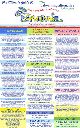 Child Care Agency «PlayDates Drop-In Hourly Child Care», reviews and photos, 8821 Bluebonnet Blvd, Baton Rouge, LA 70810, USA